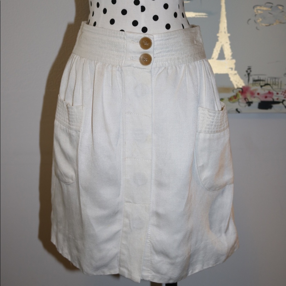 JCREW Button Down A- Line Skirt